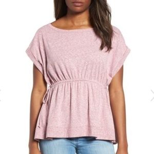 CASLON WAIST PEPLUM TEE